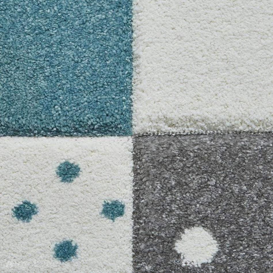 Starry Blue Haven Kids Handmade Rug For Nursery, Playroom