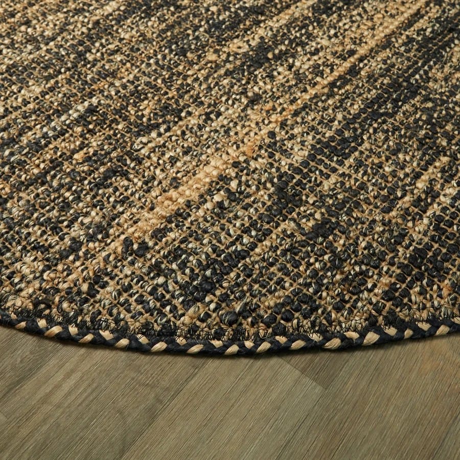 BlackRoot Jute Round Rug for Living Room