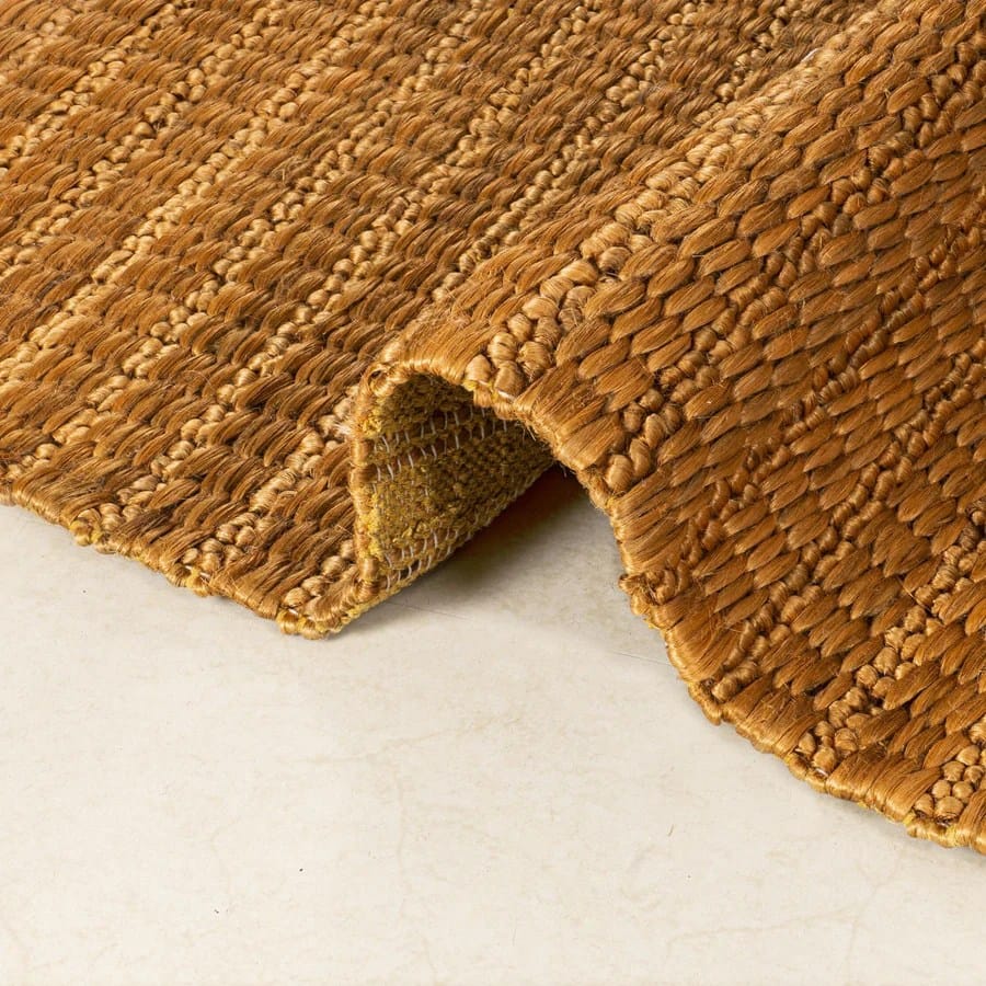 Rustic Bronze Handwoven Natural Jute Rug