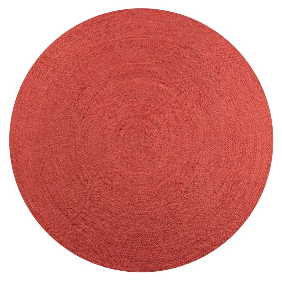 Braided Coastal Cottage Round Jute Area Rug