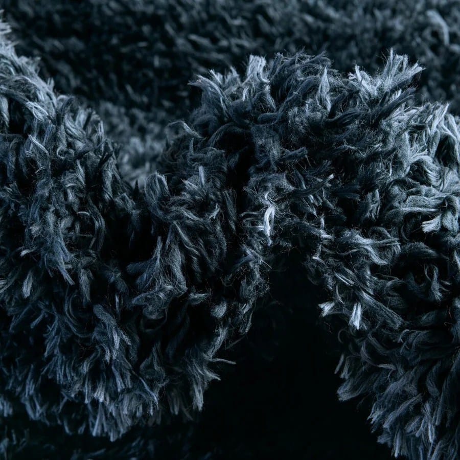 Zester Round Solid Shag Rug