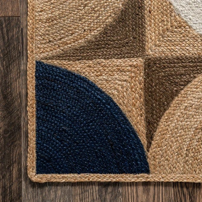 Zephyr Modern Jute Natural Rugs For Living Room, Bedroom