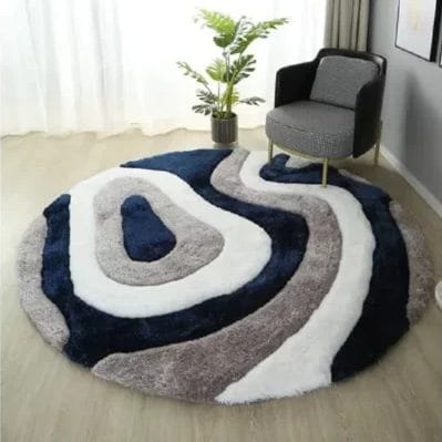 Ravene Halo Soft Shag Round Rug