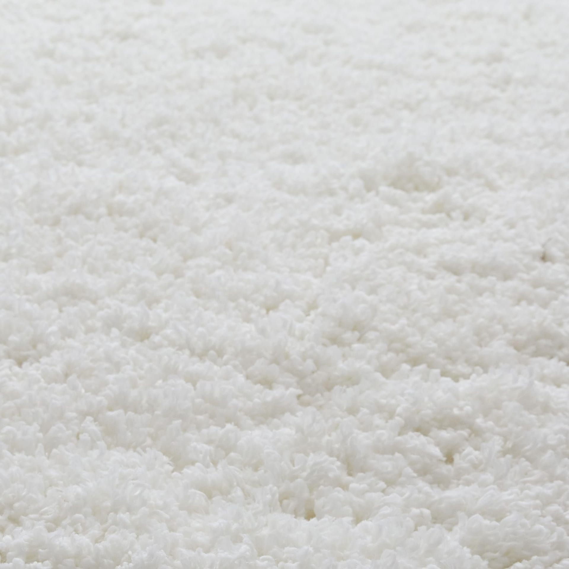 Handmade Solid White Shag Rug