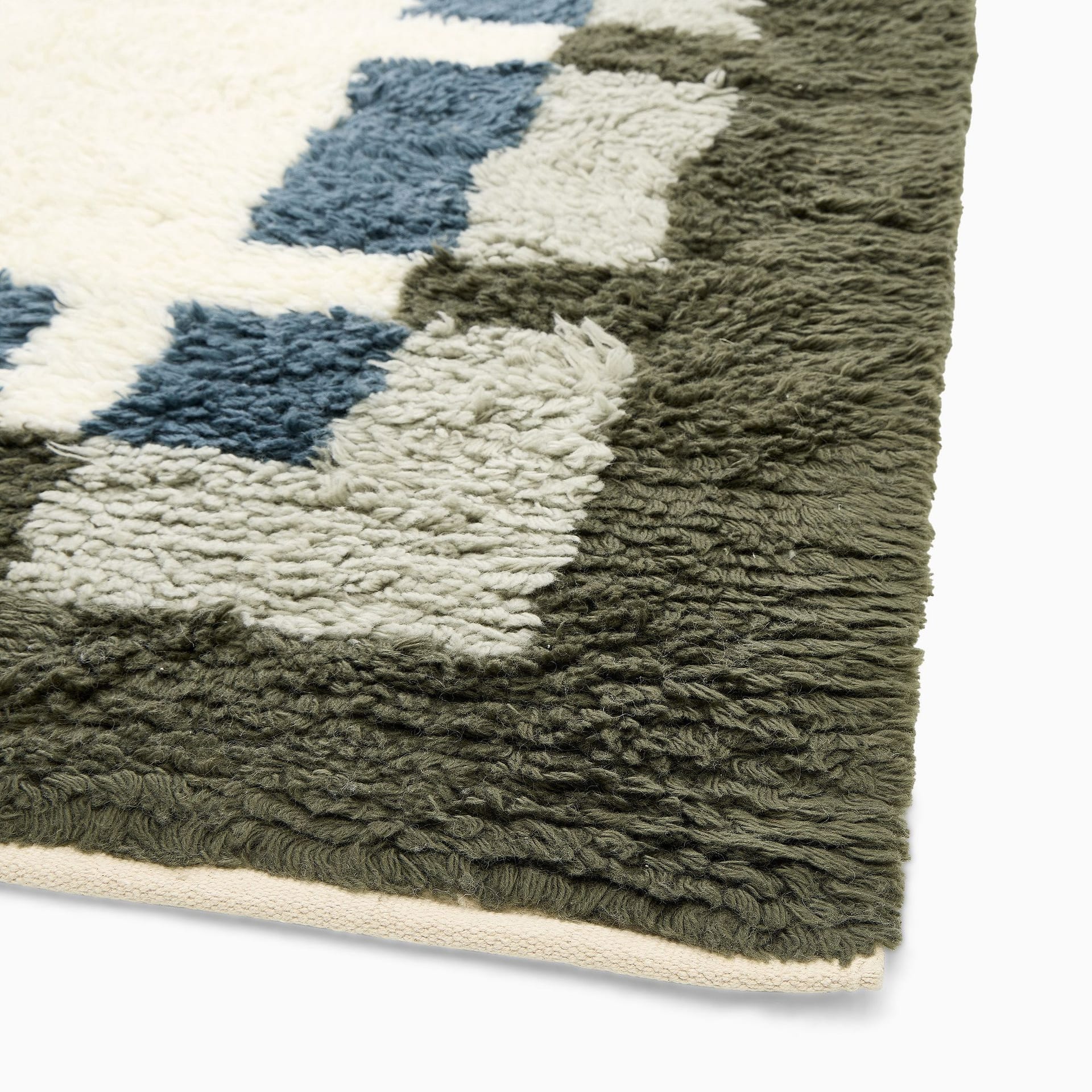 Blockzen Shag Handmade Rug