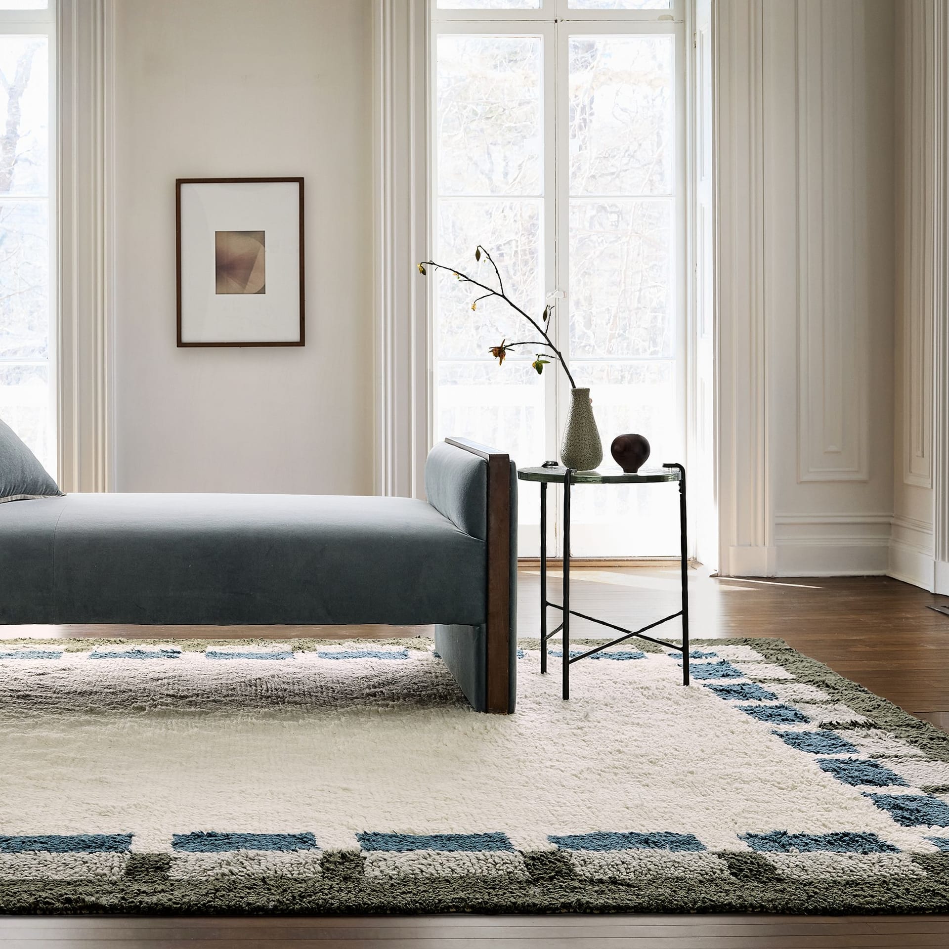 Blockzen Shag Handmade Rug