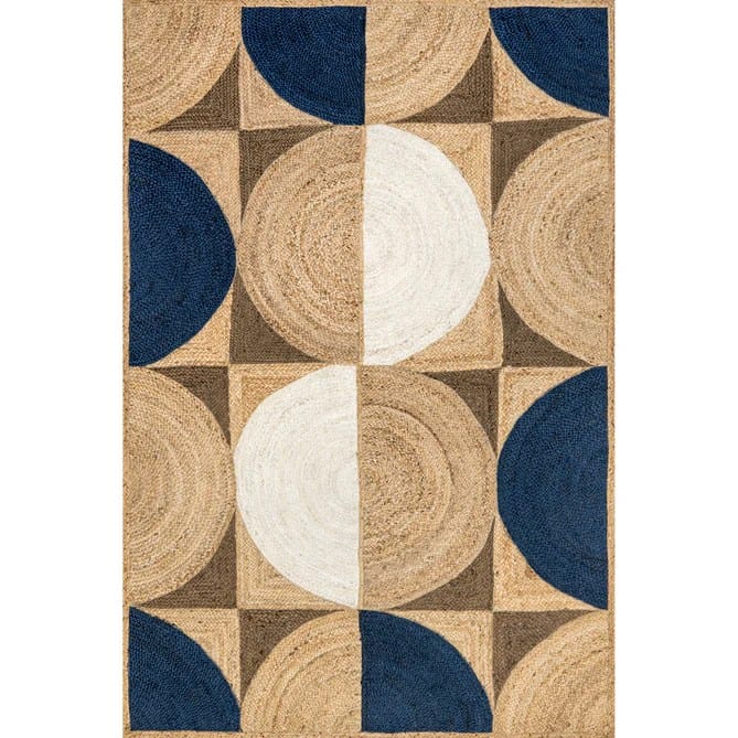 Zephyr Modern Jute Natural Rugs For Living Room, Bedroom