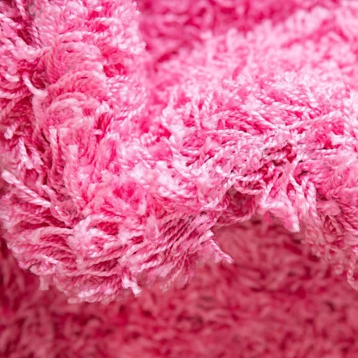Cotton Candy Pink Shag Solid Rug