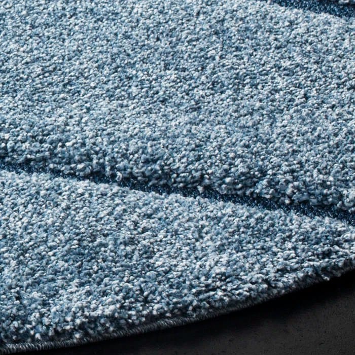 Blue Wave Solid Shag Rug