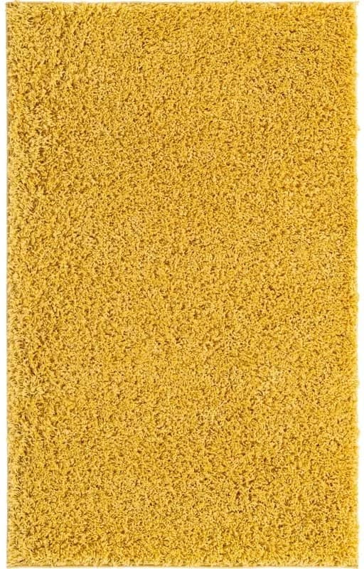 Yellow Marigold Shaggy Handmade Rug