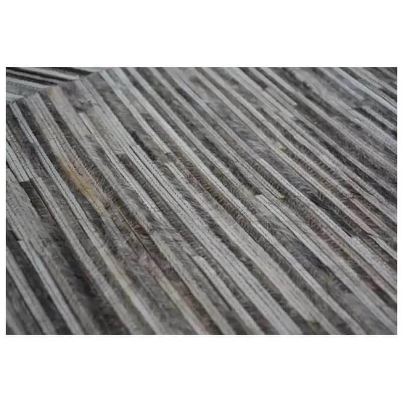 Streamline Leather Handmade Rug For Living Room, Bedroom